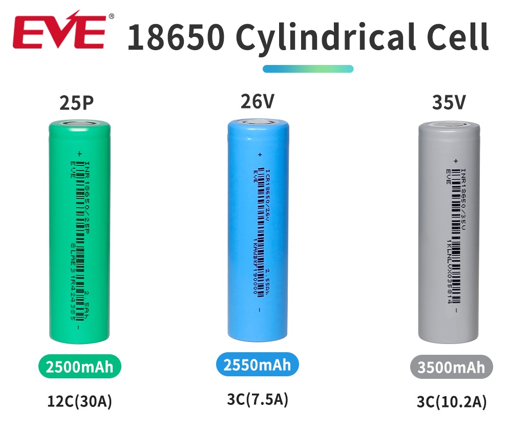 Lithium cells 18650 32700