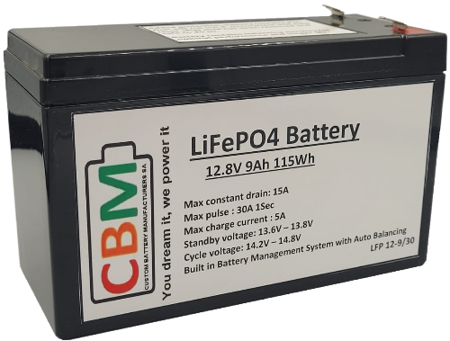 Lead acid replacement 12.8V 9Ah